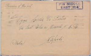 56007 - EEGYPT / WWII - POSTAL HISTORY: COVER from P.W. 1943 MIDDLE EAST 164-