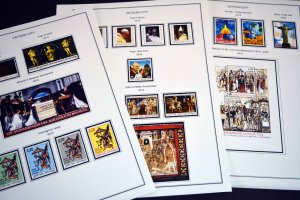 COLOR PRINTED VATICAN CITY 2011-2020 STAMP ALBUM PAGES (48 illustrated pages)