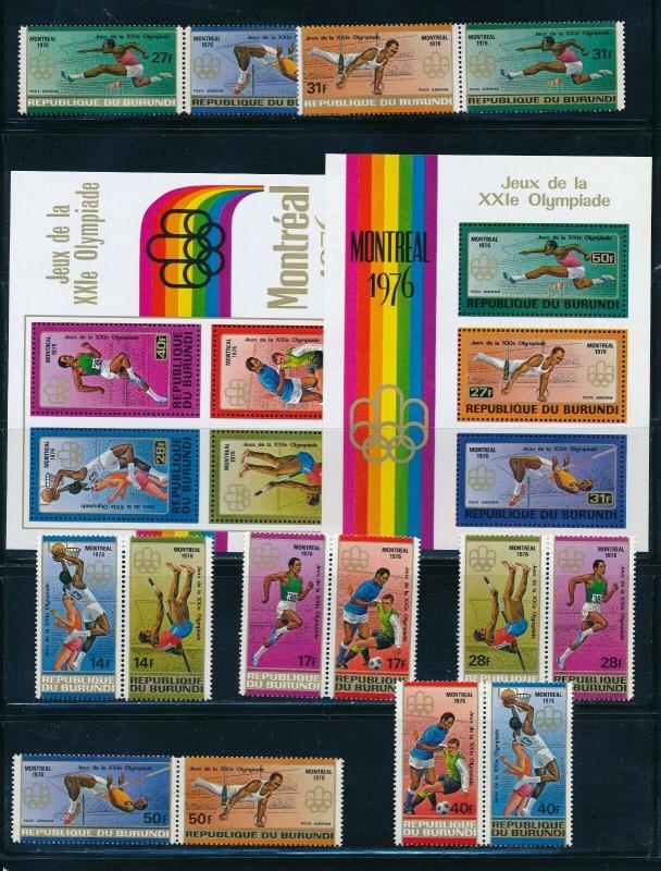 Burundi - Montreal Olympic Games MNH Set (1976)