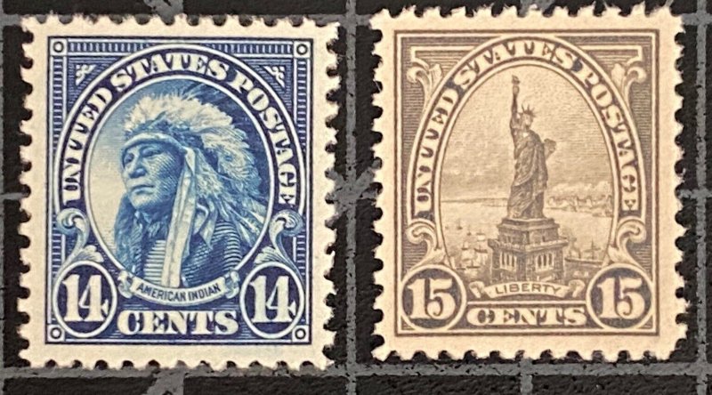 US Stamps-SC# 565 & 566 - MOGH - CV = $20.25