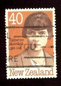 New Zealand 946 40c Mansfield, author used