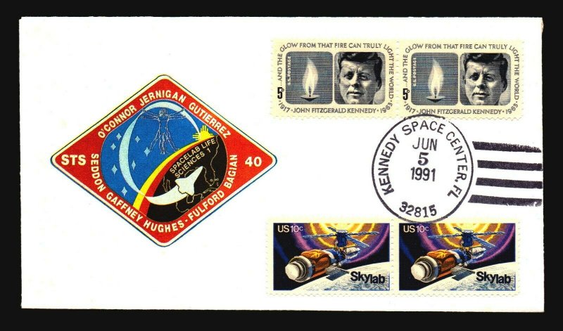 Spacelab 5th Launch 1991 Cover / Kennedy Space CDS - Z19237