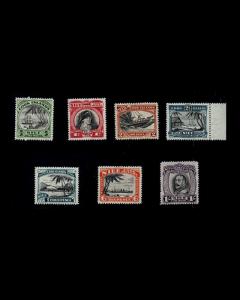 VINTAGE: COOK ISLANDS 1933-36 VIBRANT SCOTT # 60-66 $ 28 LOT # VSANIUE1933Z-K