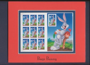 USA - Scott 3137 - MNH sheet of 20 - Bugs Bunny - Original USPS Matted Mount