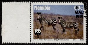 Namibia #697 Mountain Zebra Used CV$3.00