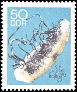 Germany DDR #1105-1110, Complete Set(6), 1969, Minerals, Never Hinged