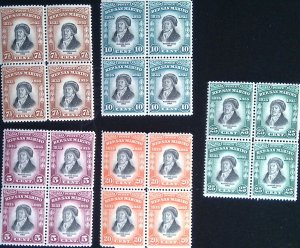 (CMI) 1935. SAN MARINO. MILCHIORRE DELFICO. BL. BL1. BL2. BL4. BL5