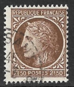 FRANCE 1945-47 2.50fr Ceres Issue Sc 538 VFU