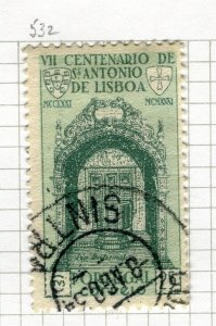 PORTUGAL; 1931 early St. Antonius issue fine used 25c. value