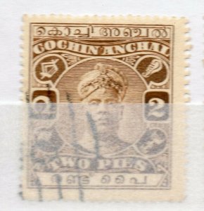India Cochin 1916-30 Early Issue Fine Used 2p. NW-15700
