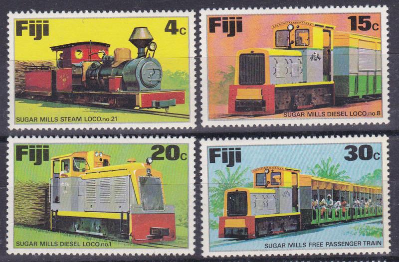 Fiji 361-64 MNH 1975 Locomotives