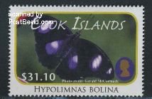Cook Islands 2011, Definitive $31.10, Butterfly 1v, MNH