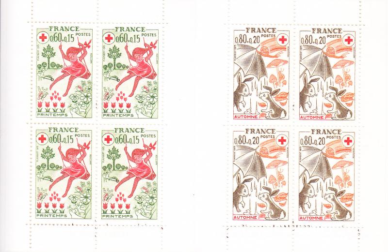 France 1975 Red Cross Booklet Semi-Postals  VF