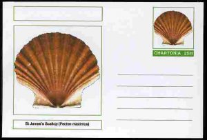 CHARTONIA, Fantasy - St. James' Scallop - Postal Stationery Card...
