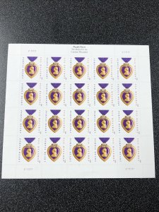 US 4704 Purple Heart Medal Sheet of 20 Forever Postage Stamps Mint Never Hinged