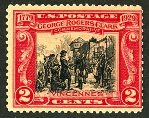 U.S. #651 MINT OG HR