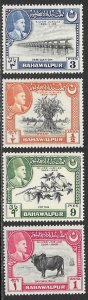 PAKISTAN BAHAWALPUR 1949 ANNIVERSARY Set Sc 22-25 MNH