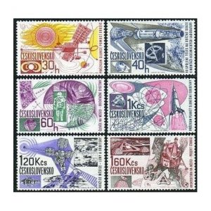 Czechoslovakia 1454-1459, MNH. Michel 1688-1693. Achievements in space, 1967.