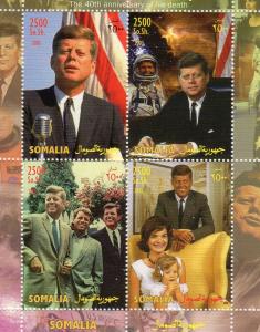 J.F.KENNEDY 40th.Ann.Death-Apollo 11 Shlt perf.mnh Somalia 