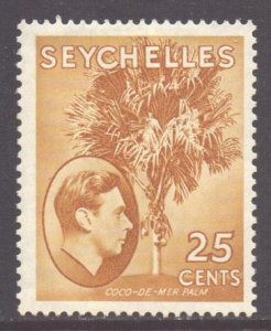 Seychelles Scott 137 - SG141, 1938 George VI 25c MH*