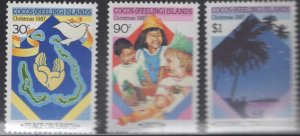 COCOS ISLANDS (KEELING) AUSTRALIA #69-71 MNH CHRISTMAS ISSUE