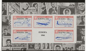 GB Local SARK  Commodore 1966 Europa  Luxe min sheet Ref SC101    MNH