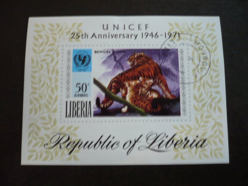 Stamps - Liberia - Scott# C189 - CTO Souvenir Sheet