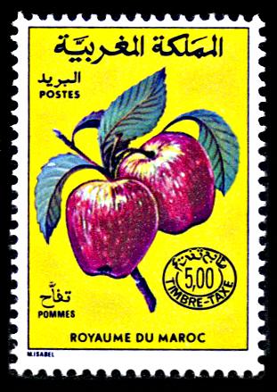 Morocco J16, MNH, Apples Postage Due additional value