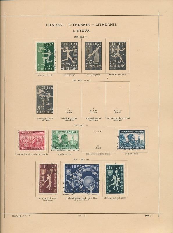 LITHUANIA 1919/30s Used Collection(Apx 70 Items) AC 1330