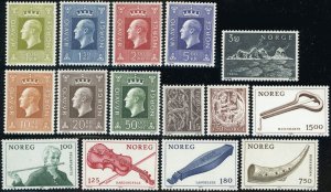 NORWAY Definitive Stamps Postage Collection Norge Europe Mint NH OG