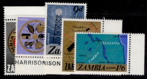 ZAMBIA QEII SG124-128, 1967 National development set, NH MINT.