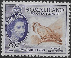 SOMALILAND SG146 1953 2/= BROWN & BLUISH VIOLET MNH