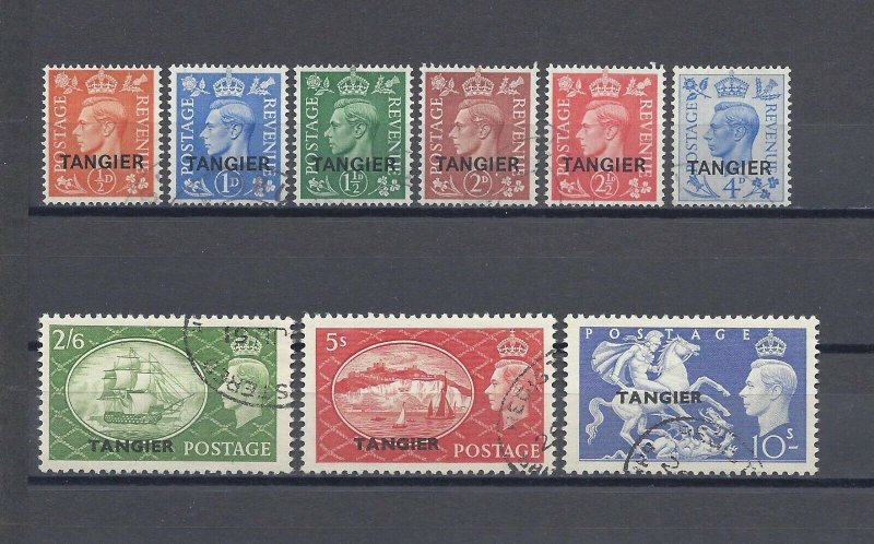 MOROCCO AGENCIES/TANGIER 1950/51 SG 280/88 USED Cat £75