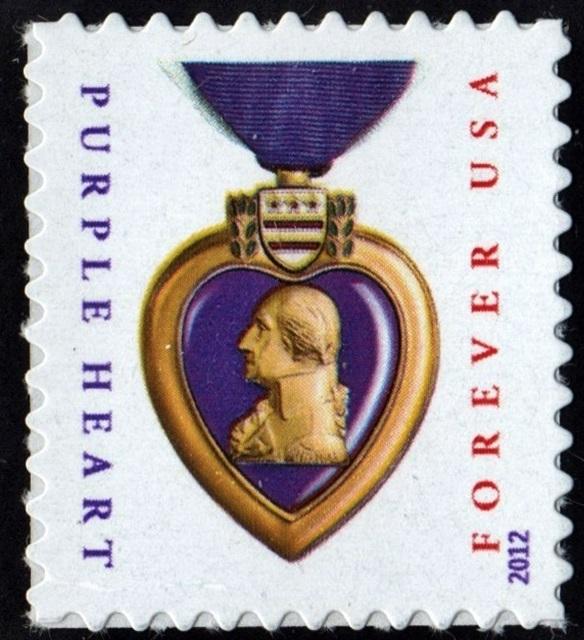 SC#4704 (45¢) Purple Heart Single (2012) SA