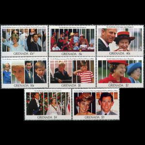 GRENADA 1991 - Scott# 2006-13 Royal Family Set of 8 NH