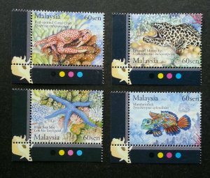 *FREE SHIP Underwater Life Malaysia 2012 Marine Coral Shell (stamp color) MNH