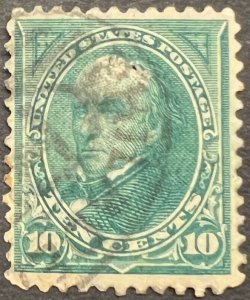 Scott#: 273 - Daniel Webster 10¢ 1895 BEP used single stamp - Lot G1