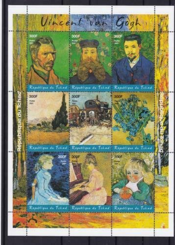 vincent van gogh  mint never hinged stamps sheet  ref r14324