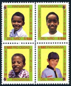 Panama RA103-106a block,106b imperf sheet,MNH. Tax stamps 1984.Children village.