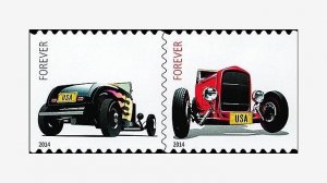 2014 49c Hot Rods, Pair Scott 4908-9 Mint F/VF NH