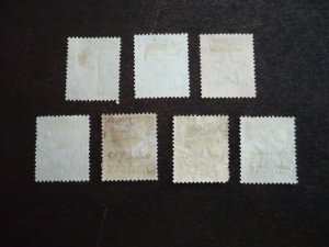 Stamps - India Gwalior - Scott# 51-57 - Used Part Set of 7 Stamps