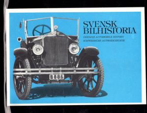 SWEDEN #1334  1980  AUTOMOBILES  SOUVENIR BOOK