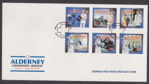 ALDERNEY - 2001 COMMUNITY SERVICES PART 1 HEALTHCARE - 6V FDC