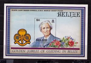 BELIZE Sc# 877 MNH  FVF SS Lady Baden-Powell, Chief Guide