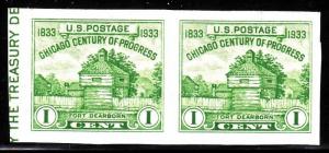 United States 730a pair  - NGAI