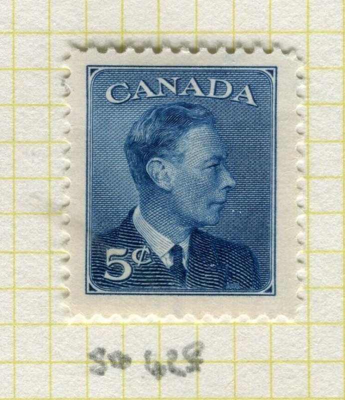 CANADA; 1949-50 early GVI issue Mint hinged 5c. Perf 12 value