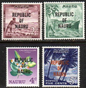 Nauru Sc #73-76 Mint Hinged