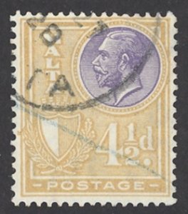 Malta Sc# 139 Used 1926-1927 4½p King George V