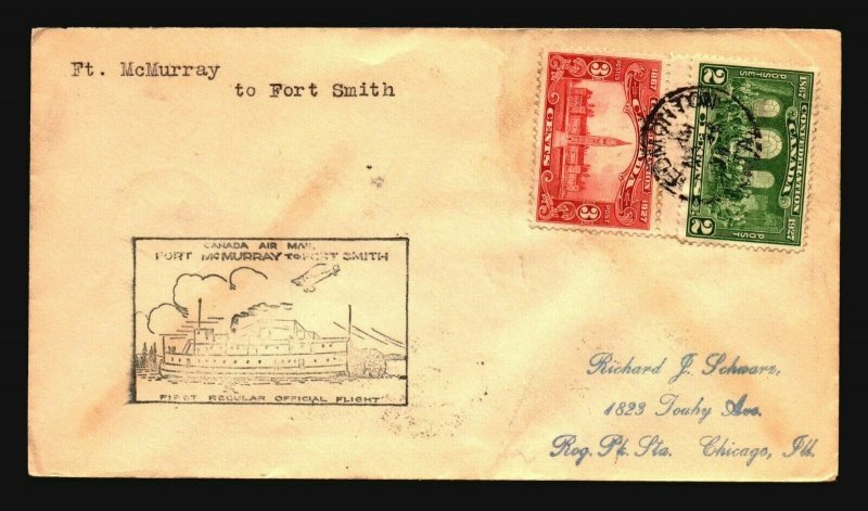 Canada 1930 FFC Ft McMurray to Ft Smith - Z17515