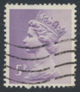 GB  Machin 15½p SG X907  Used  2 bands SC# MH93  see scans & details